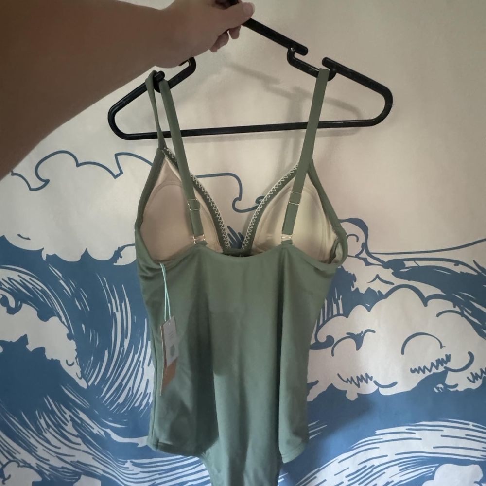 NWT sage green one piece with adjustable straps - Picture 6 of 8